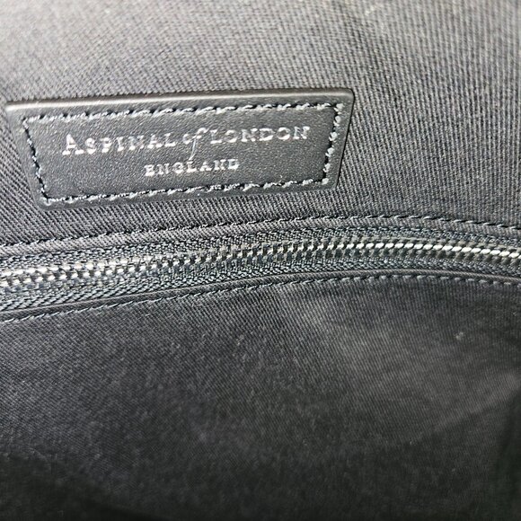 Aspinal of London City Holdall - Black Saffiano Leather - New/Never Used - Picture 11 of 13
